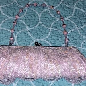Pretty Pink Beaded Purse